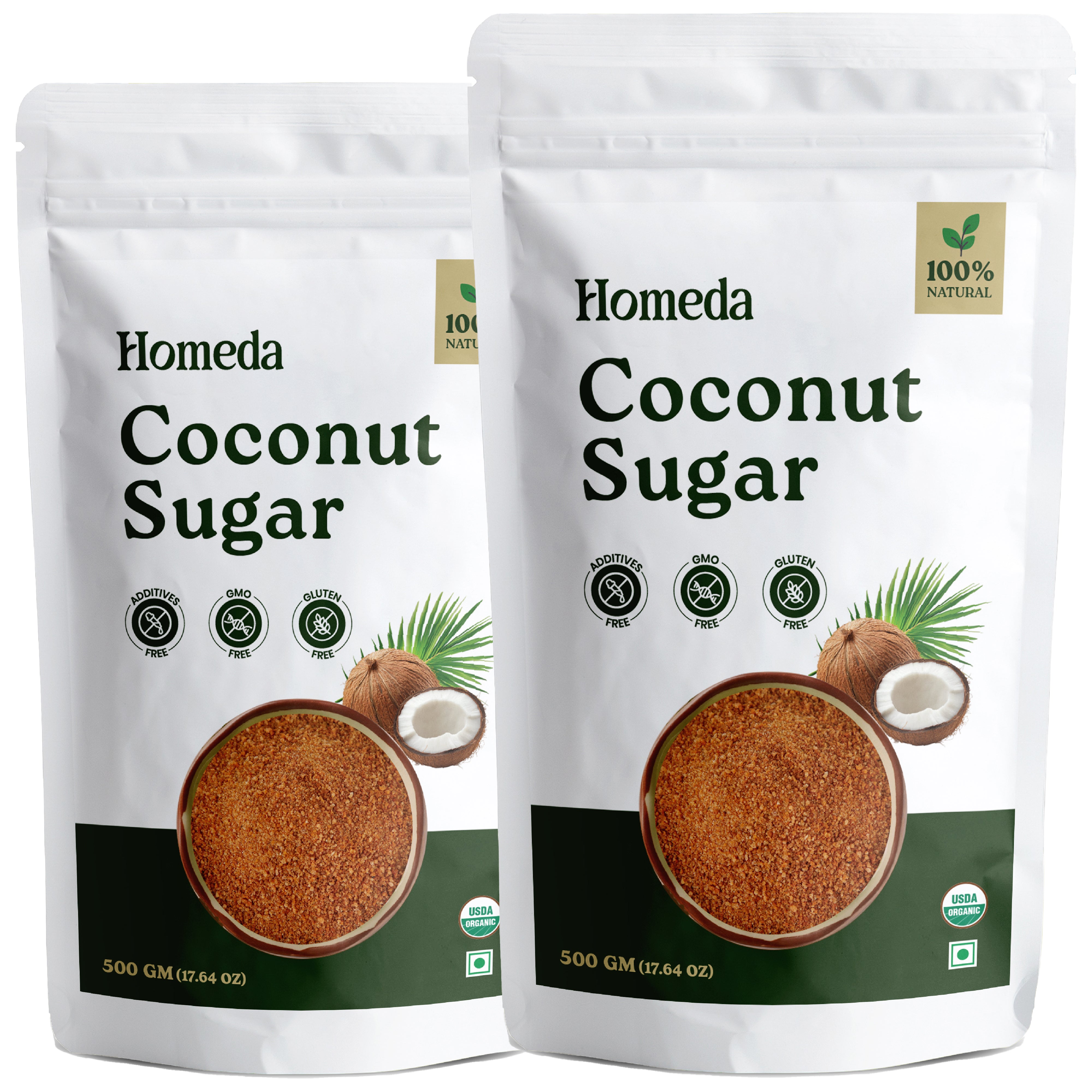 good and gather organic coconut palm sugar Homeda Organic Coconut Sugar, Palm Sugar Organic, Natural Sweetener -