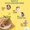 Pure Rose Water, Multani Mitti Powder and Sandalwood Powder for Face Pack