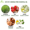 Aroma Diffuser Oil for Home Fragrance (Lemon Grass, Rose, Jasmine, Sandalwood, Mogra Essential Aroma Oil)