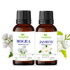 Jasmine and Mogra Essential Oil for Hair Growth, Diffuser, Pooja, Sleep, Skin, Face