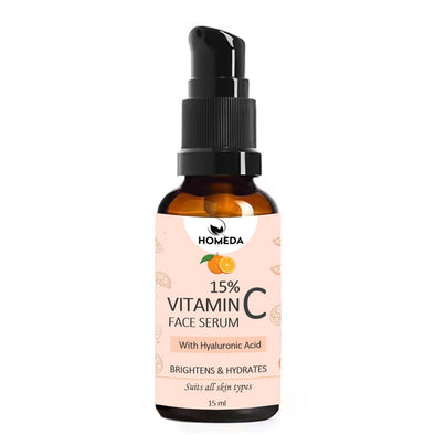 15% Vitamin C Face Serum for Glowing Skin and Face with Hyaluronic Acid