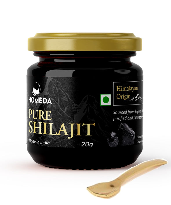 Homeda Pure Himalayan Shilajit Original / Kashmiri Shilajeet Resin Original (शिलाजीत शुद्ध)