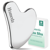 Stainless Steel Gua Sha Stone (Face Massage Tool) Metal Gua Sha Stone for Men & Women - Facial Shaper