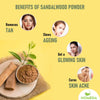 Pure Sandalwood and Kasturi Haldi Powder for Face Pack, Skin