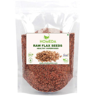 Organic Flax Seeds for Weight Loss | Premium, Raw, Unroasted Alsi Seeds | Rich in Fiber