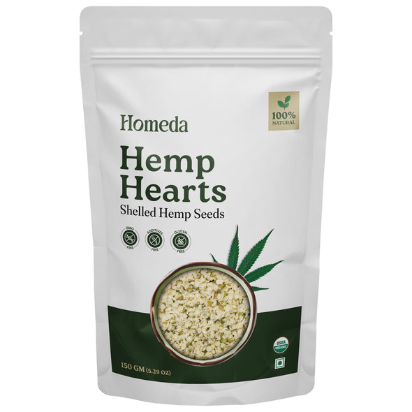 Homeda Hemp Seeds for Eating Organic, Hulled Hemp Hearts, Janapanara