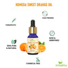 Sweet Orange Essential Oil for Skin, Hair, Body, Face - 100% Pure Aroma