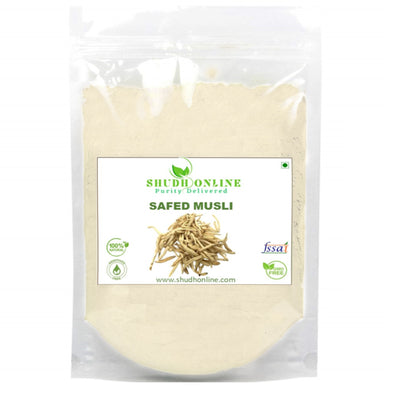 Safed Musli Root Powder, White Musli, Swet Musli, Chlorophytum Borivilianum (ASIN B07PG23M2H)