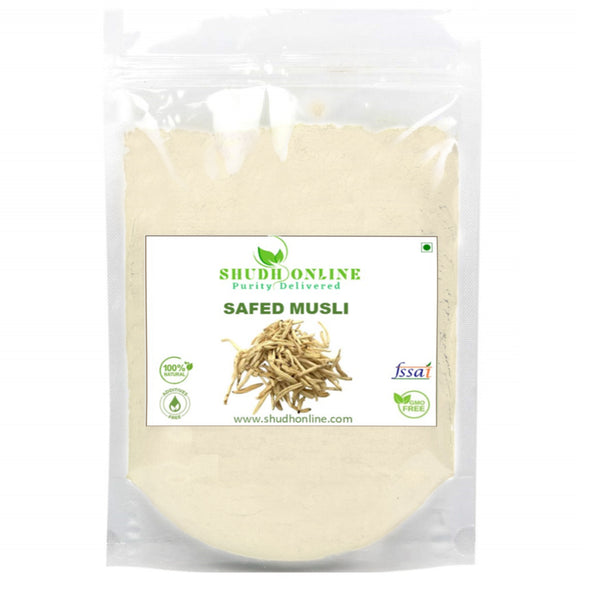 Safed Musli Root Powder, White Musli, Swet Musli, Chlorophytum Borivilianum (ASIN B07PG23M2H)