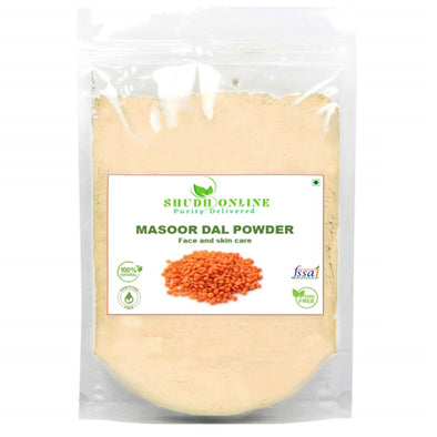Masoor Dalpowder - Red Lentils seed powder - Skin care, Facewash, Face mask (100% Pure)