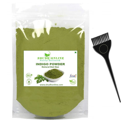 Indigo Powder Organic for Hair Black Colour, Natural Avuri Leaf, Neela Amari, Neel Patti, Neli Aku