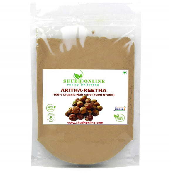 Organic Reetha Powder (Kunkudukai powder, Aritha, Ritha, Soapnut) for Hair Growth, Hair wash, Scalp treatment, Skin care