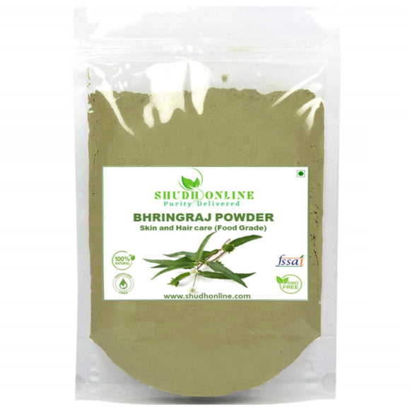 Organic Bhringraj Powder for Hair Growth, Skin and Eating (100% natural, Bringraj, Bhringrajasava, Bringaraja)