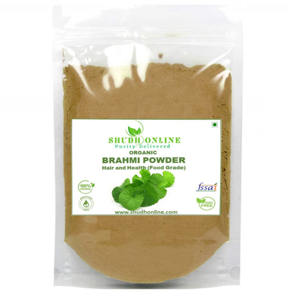 Organic Brahmi Powder for Hair Growth, Eating, Memory, Kids (Bacopa Monnieri, Bramini, Brahmi, Bhrami, Bharmi)