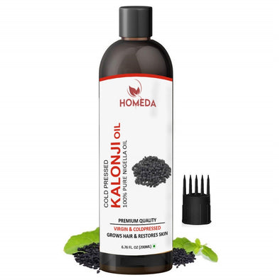Cold Pressed Kalonji Oil for Hair, Skin (Onion Black Seed Oil, Black Cumin)